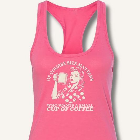 Size Matters Racerback Tank