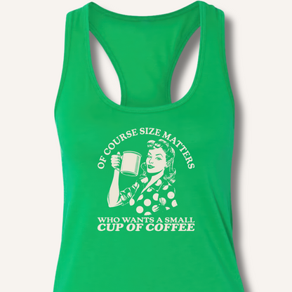 Size Matters Racerback Tank