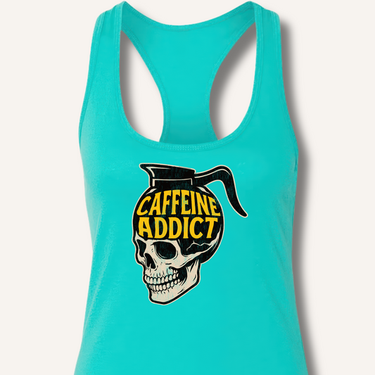 Caffeine Addict Racerback Tank