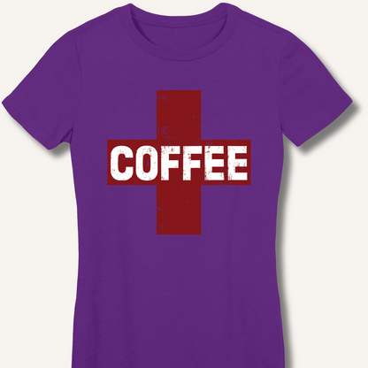 Coffee First Aid Fitted T-Shirt