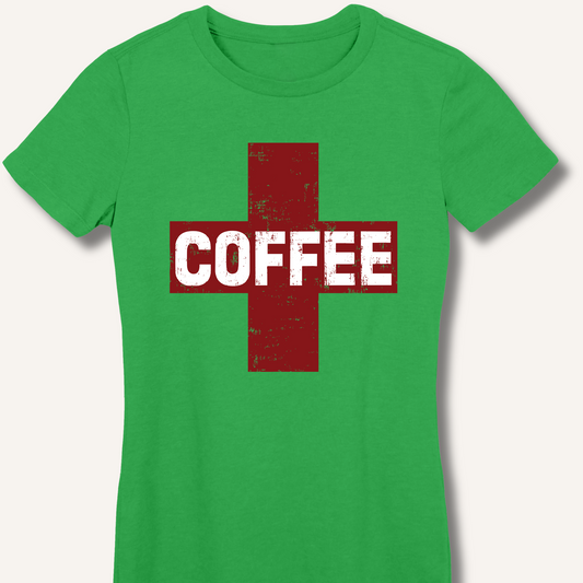 Coffee First Aid Fitted T-Shirt