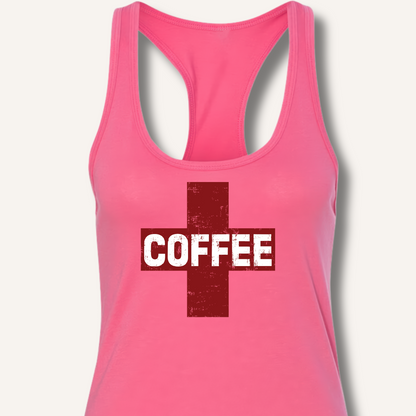 Coffee First Aid Racerback Tank