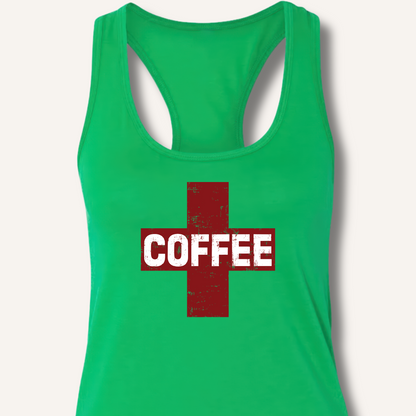 Coffee First Aid Racerback Tank
