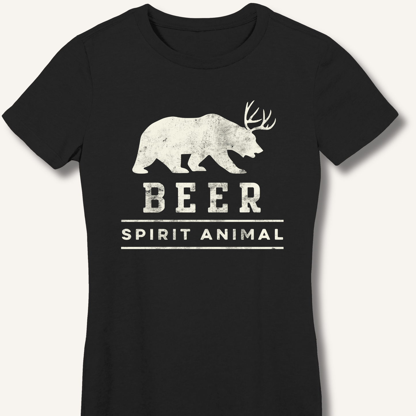 Beer Spirit Animal Fitted T-Shirt