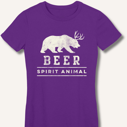 Beer Spirit Animal Fitted T-Shirt