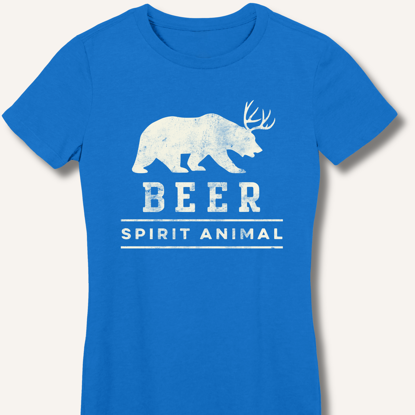 Beer Spirit Animal Fitted T-Shirt