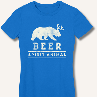 Beer Spirit Animal Fitted T-Shirt