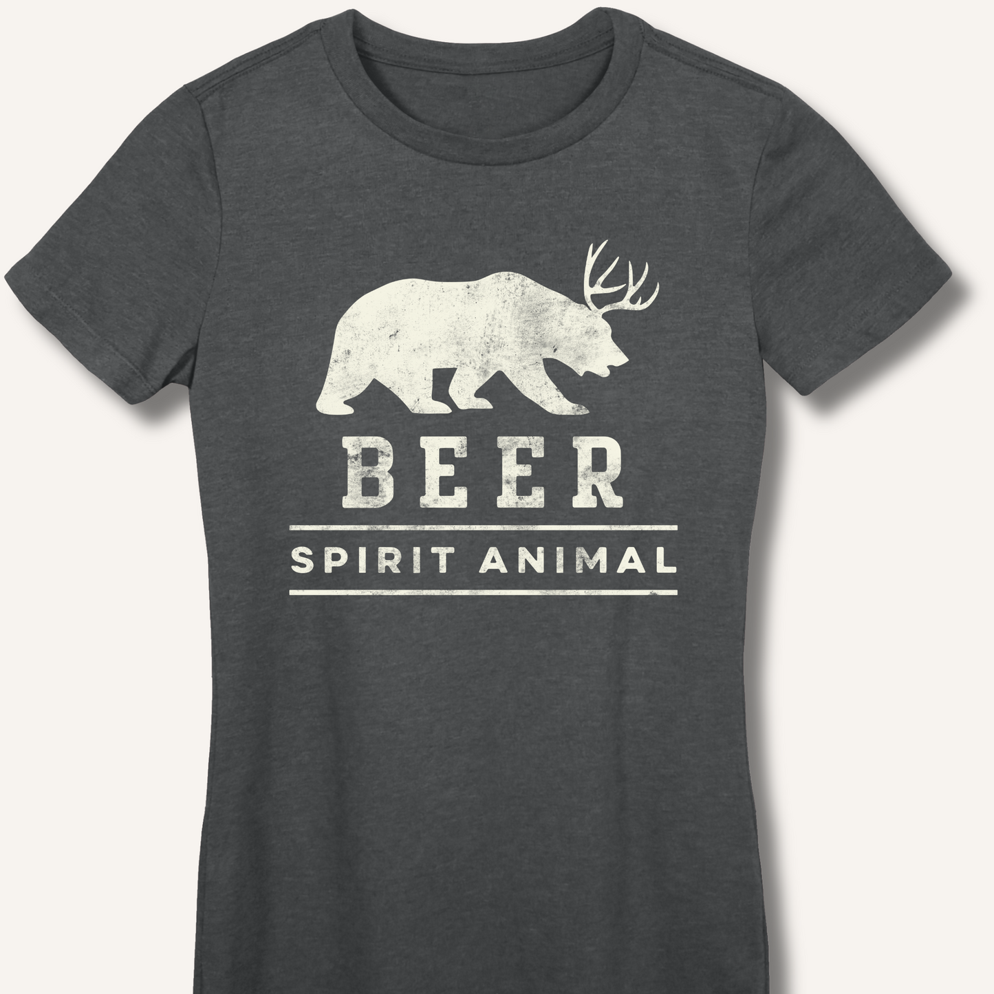 Beer Spirit Animal Fitted T-Shirt