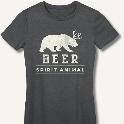 Beer Spirit Animal Fitted T-Shirt
