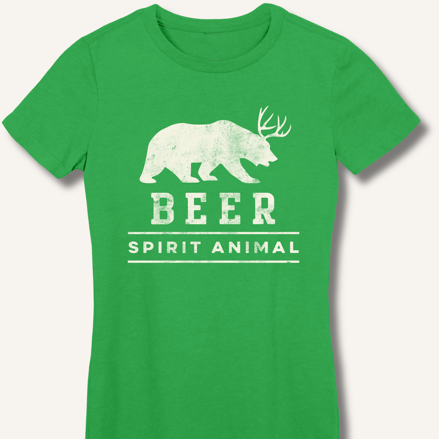 Beer Spirit Animal Fitted T-Shirt