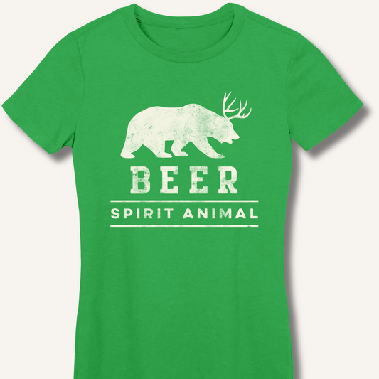 Beer Spirit Animal Fitted T-Shirt