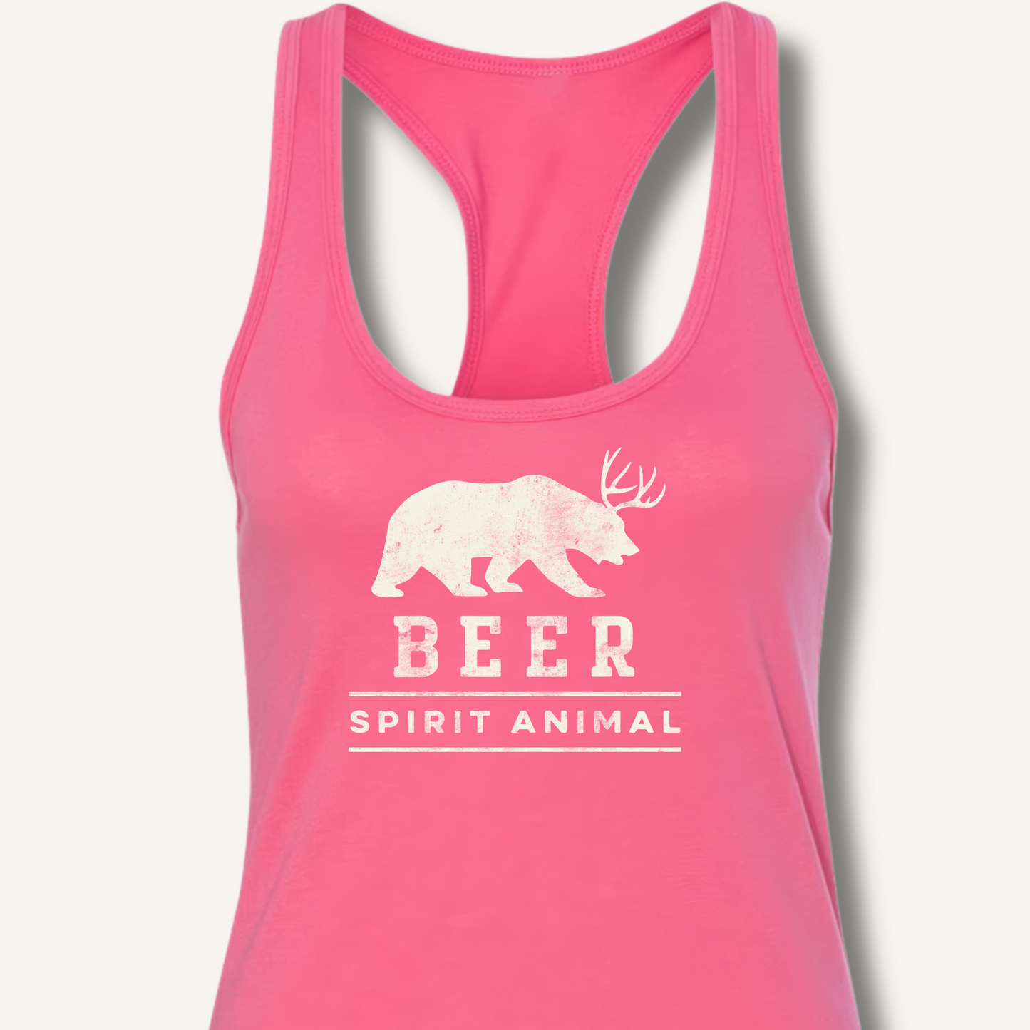 Beer Spirit Animal Racerback Tank