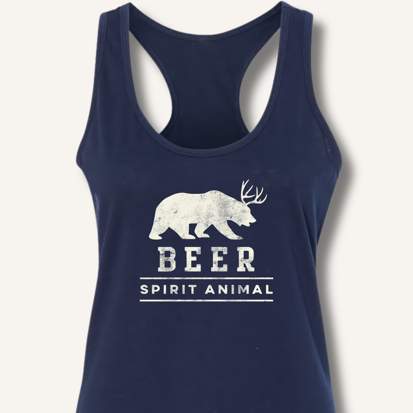 Beer Spirit Animal Racerback Tank