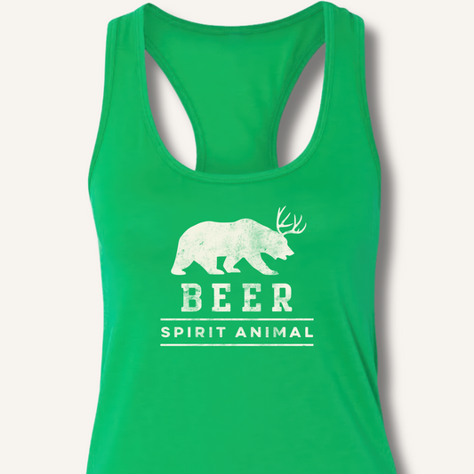 Beer Spirit Animal Racerback Tank