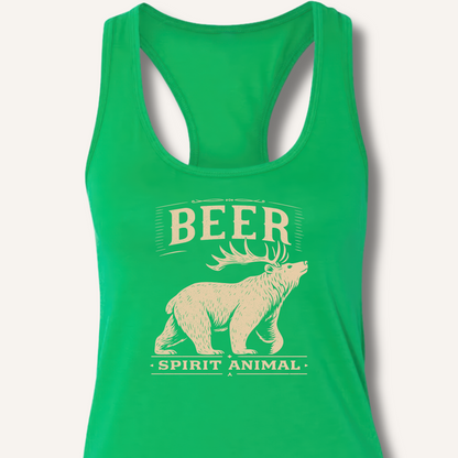 Beer - Spirit Animal Racerback Tank