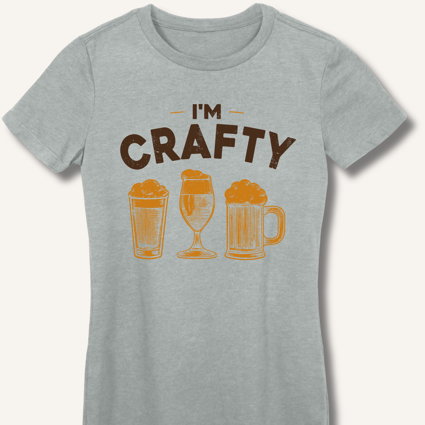 I'm Crafty Fitted T-Shirt