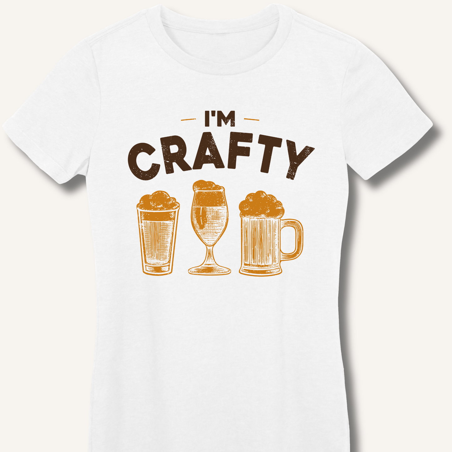 I'm Crafty Fitted T-Shirt