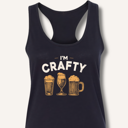 I'm Crafty Racerback Tank