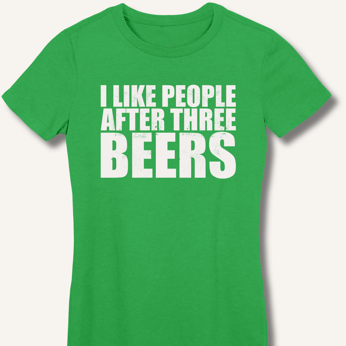 I Like People Fitted T-Shirt
