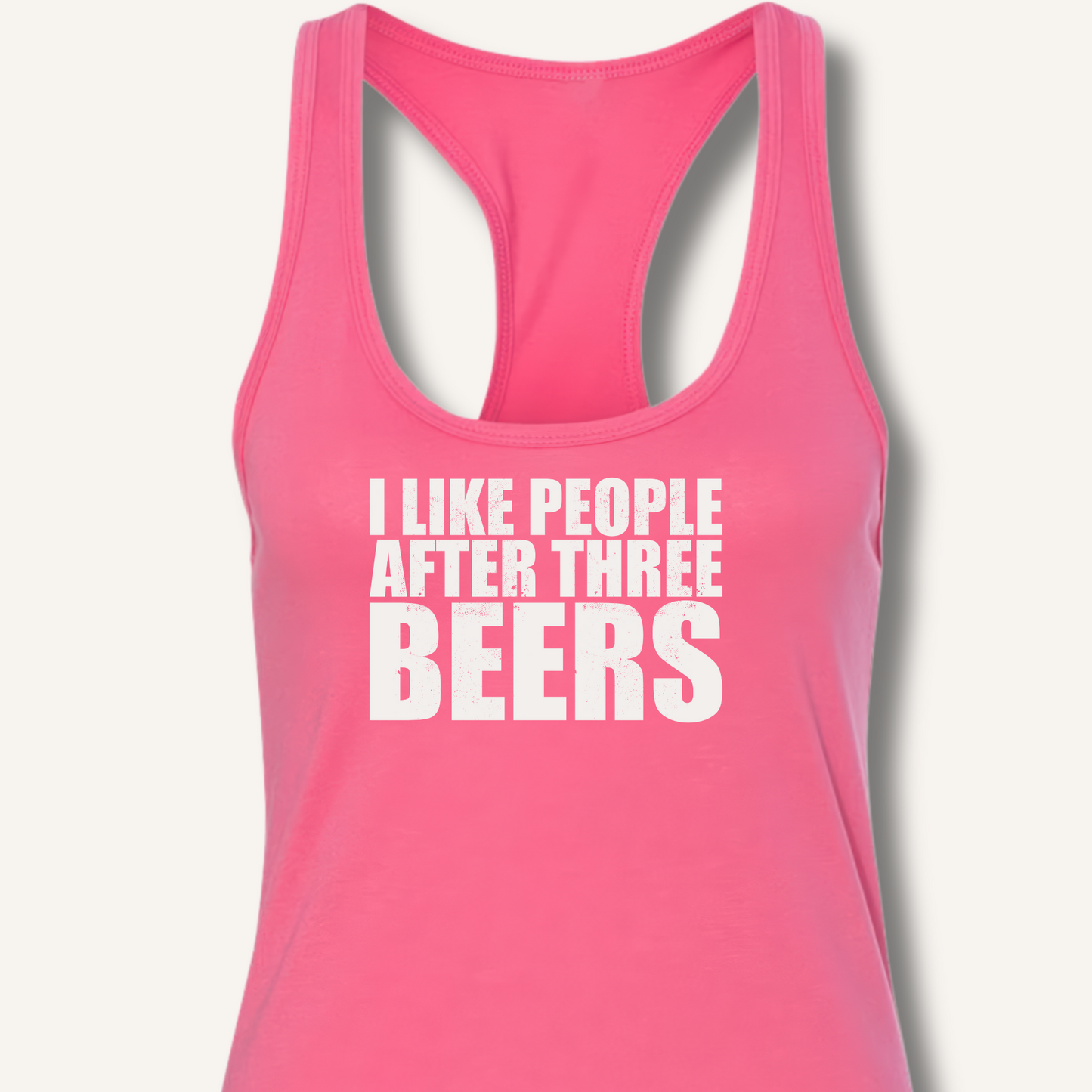 I Like People Racerback Tank