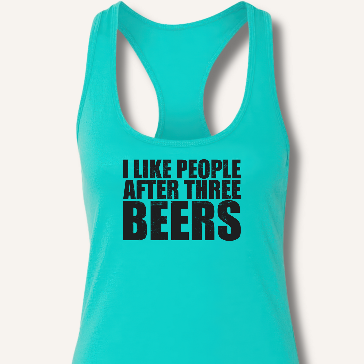 I Like People Racerback Tank