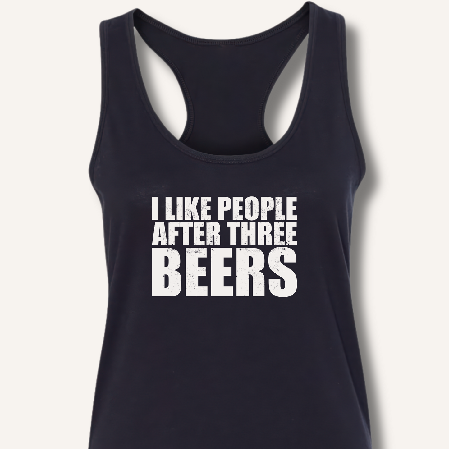 I Like People Racerback Tank