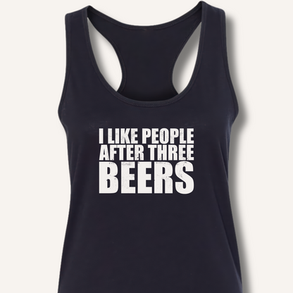 I Like People Racerback Tank
