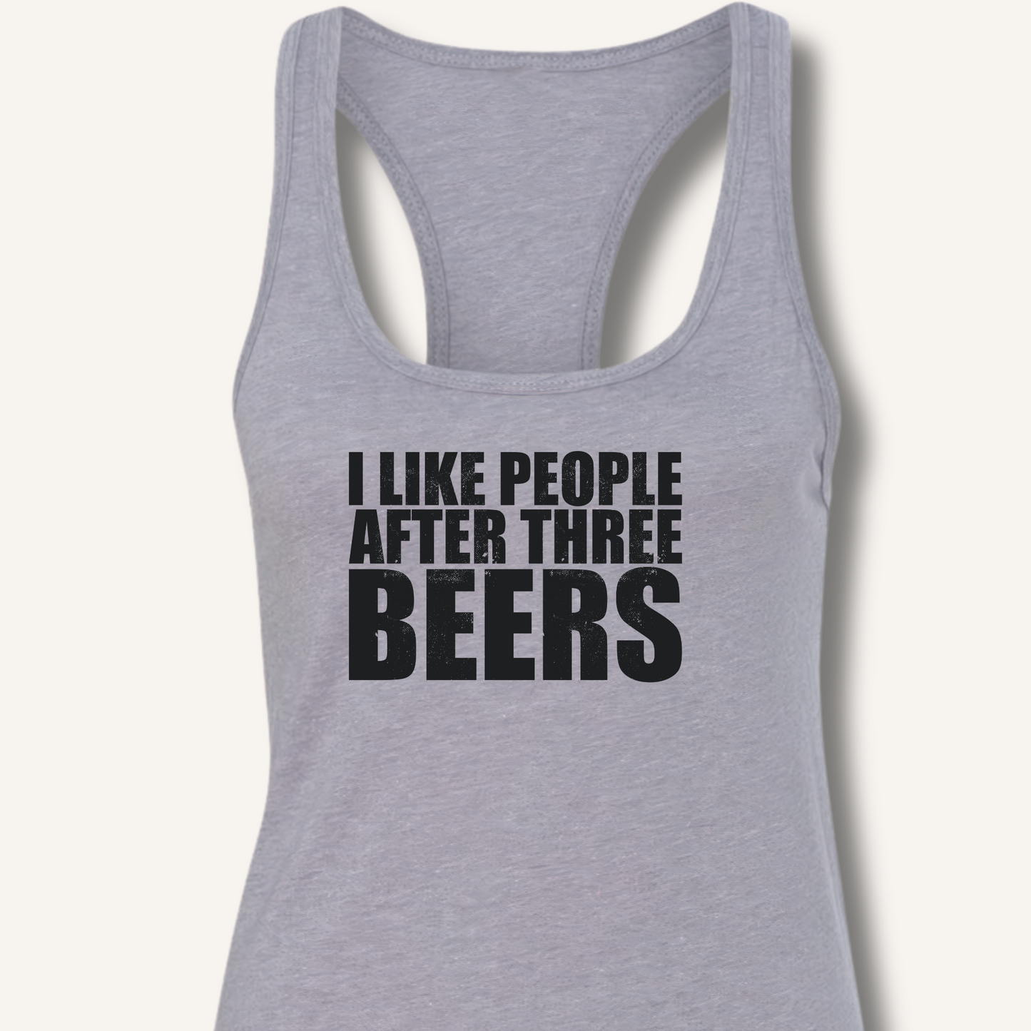 I Like People Racerback Tank