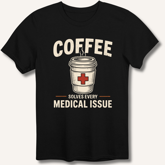 Coffee Solves Every Medical Issue T-Shirt