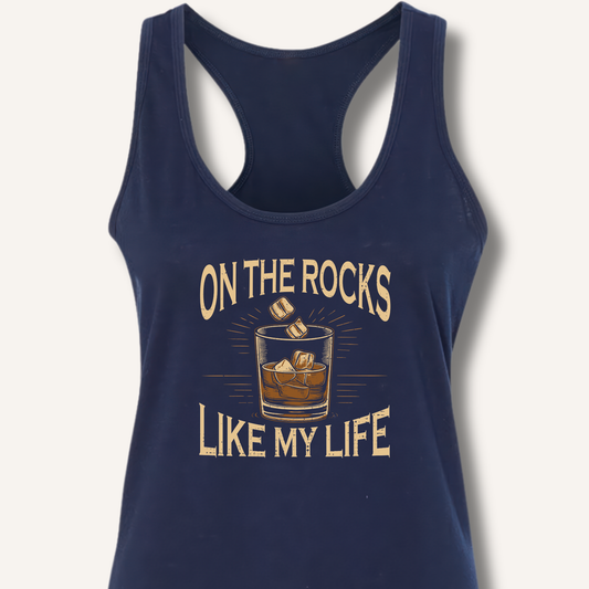 On The Rocks Racerback Tank