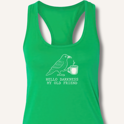 Hello Darkness Racerback Tank