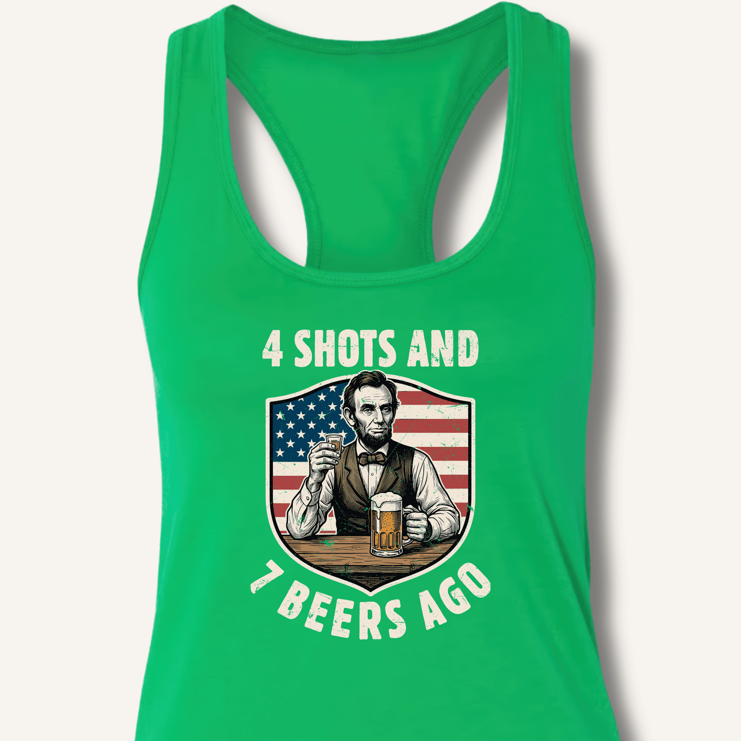 4 Shots and 7 Beers Ago Racerback Tank - Sip & Shirt