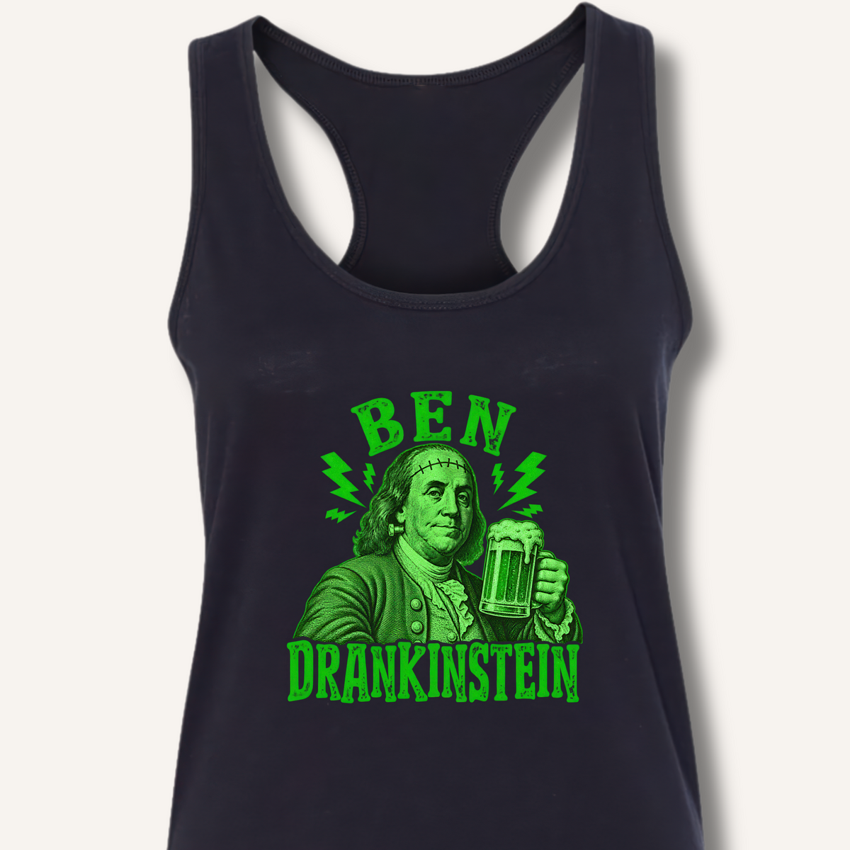 Ben Drankinstein Racerback Tank – Solid Black