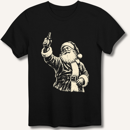 Santa's Toast T-Shirt – Black