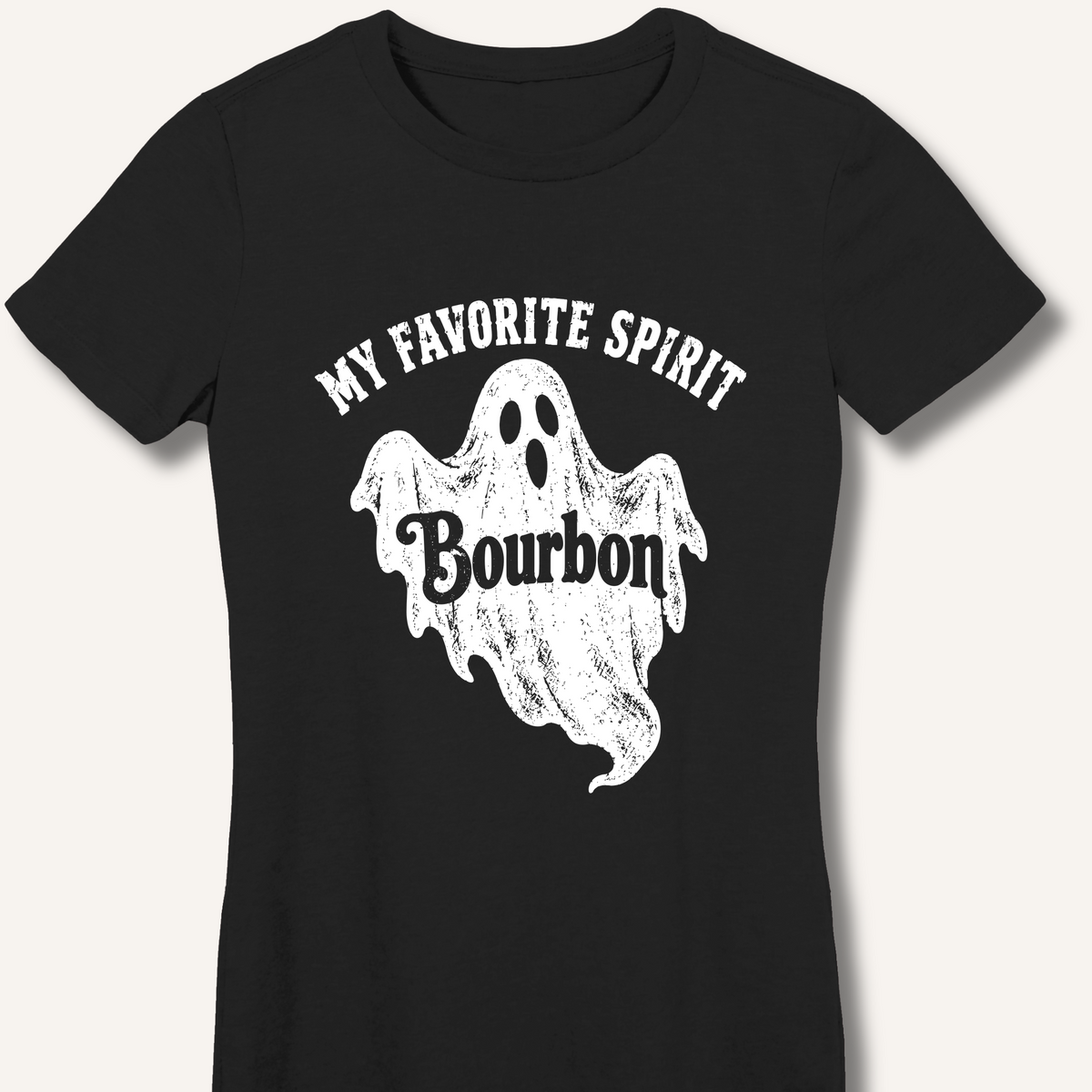 My Favorite Spirit, Bourbon Women's Fitted T-Shirt – Black