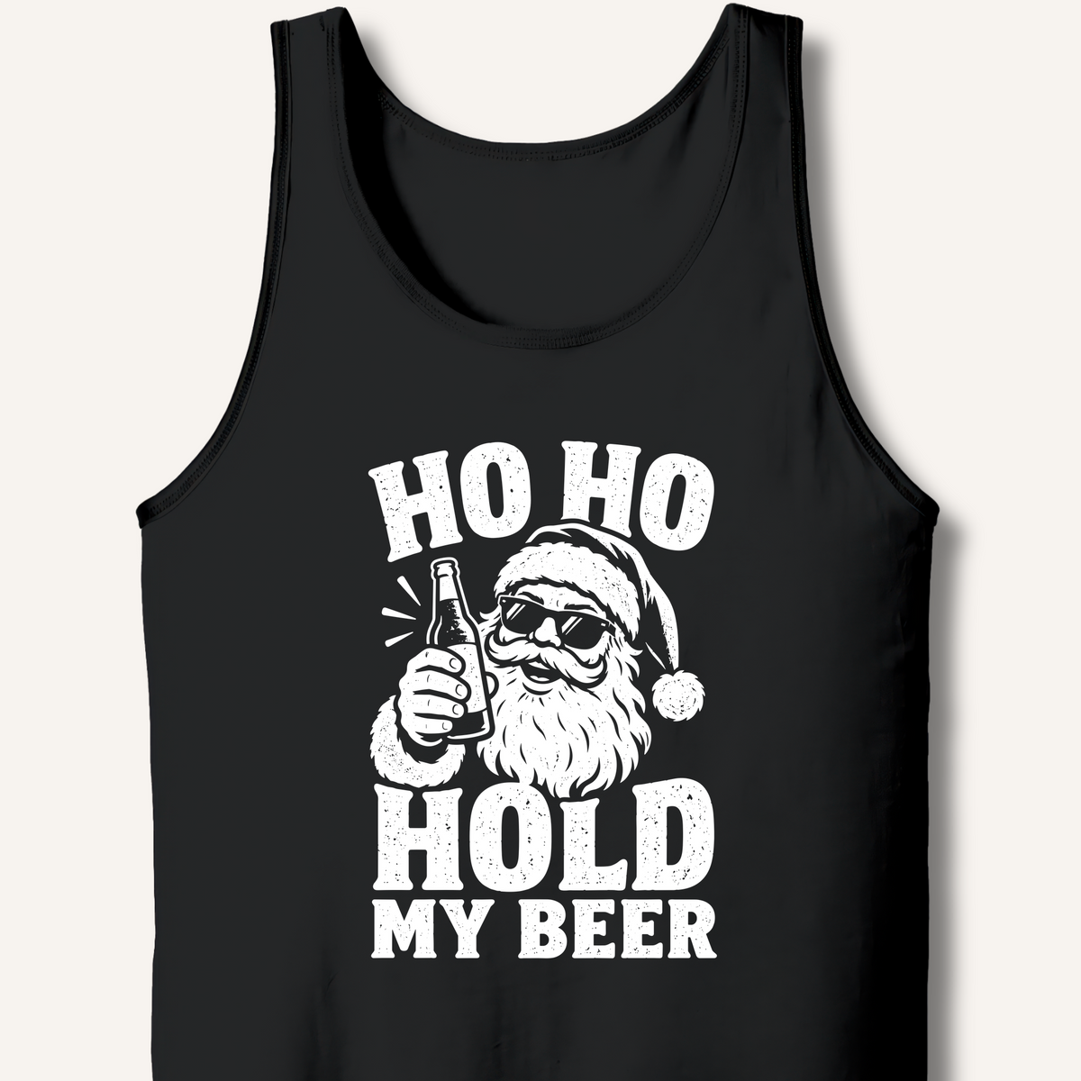 Ho Ho Hold My Beer Tank – Black