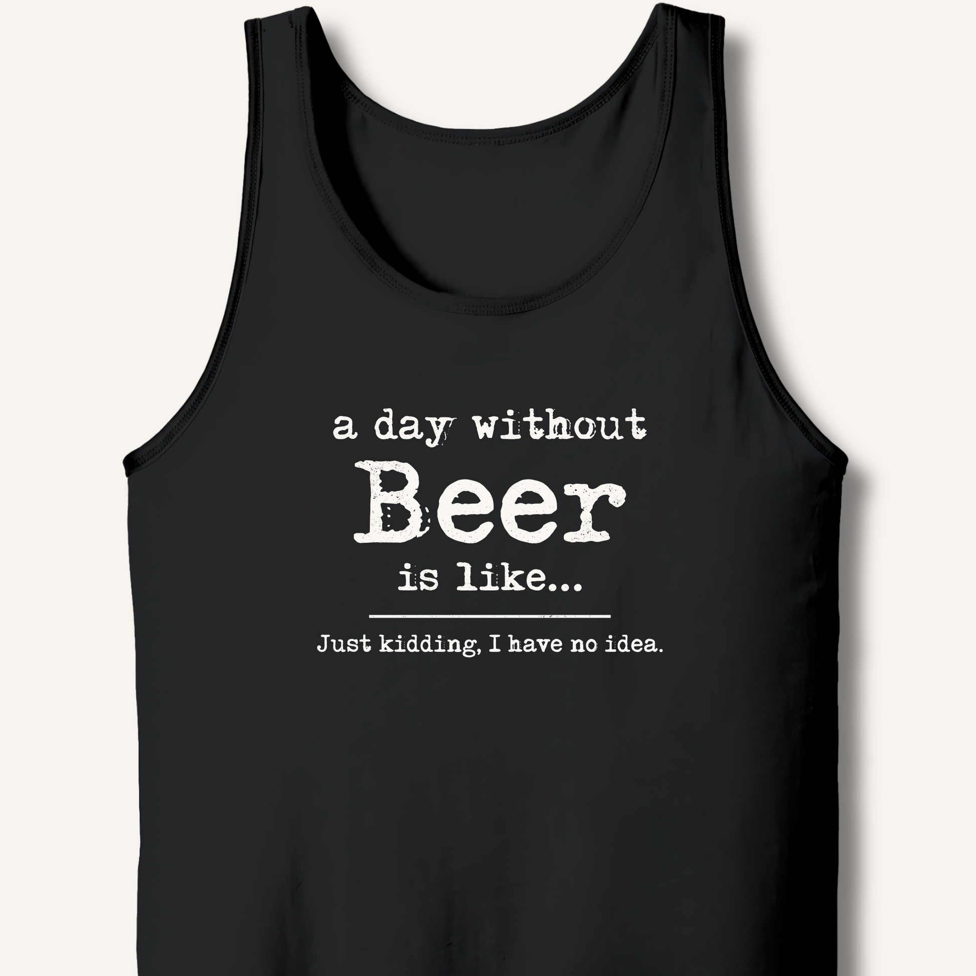 A Day Without Beer Tank – Black