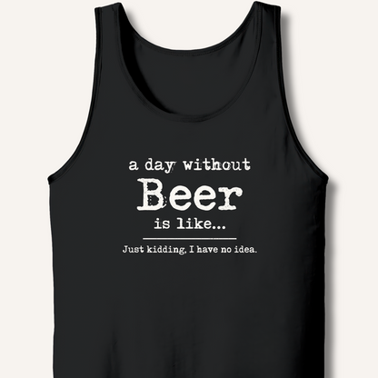 A Day Without Beer Tank – Black