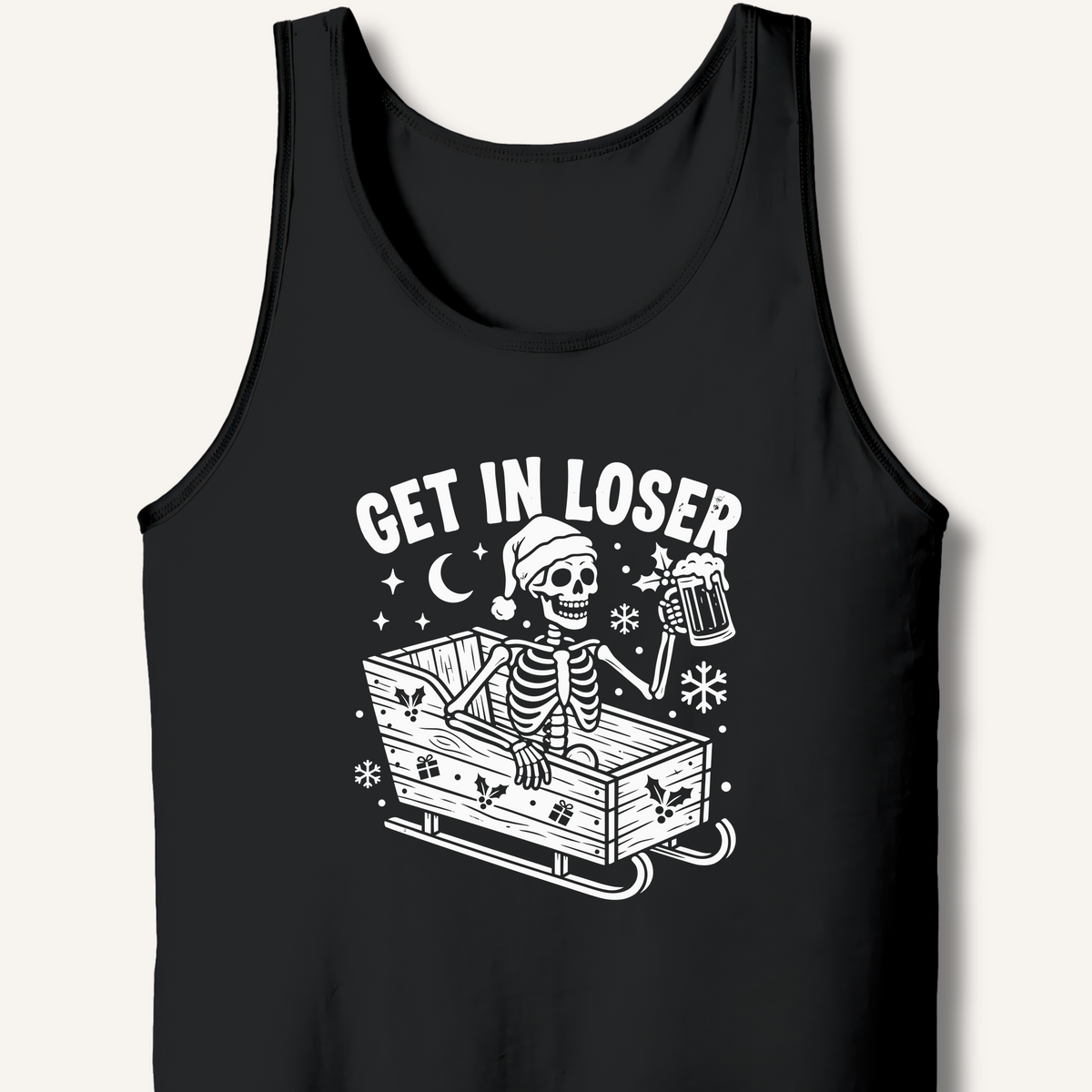 Sleigh Get In Loser Tank – Black