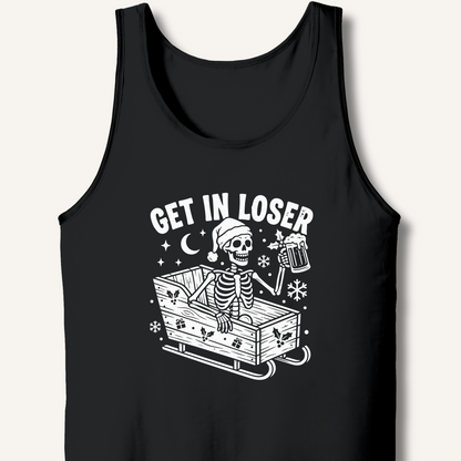 Sleigh Get In Loser Tank – Black