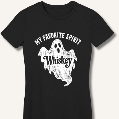 My Favorite Spirit, Whiskey Women's Fitted T-Shirt – Black