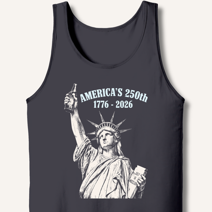 Lady Liberty's Beer Toast Tank – Dark Grey