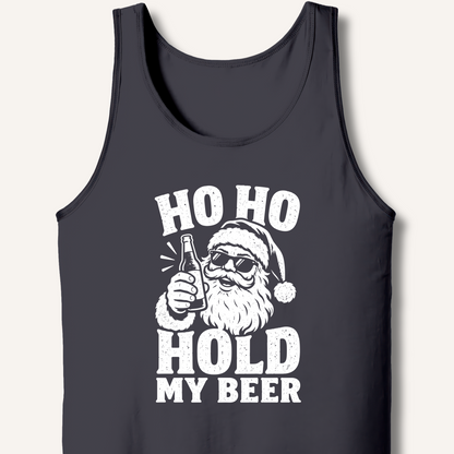 Ho Ho Hold My Beer Tank – Dark Grey
