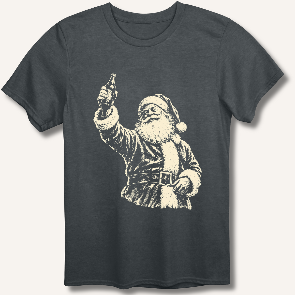 Santa's Toast T-Shirt – Dark Heather