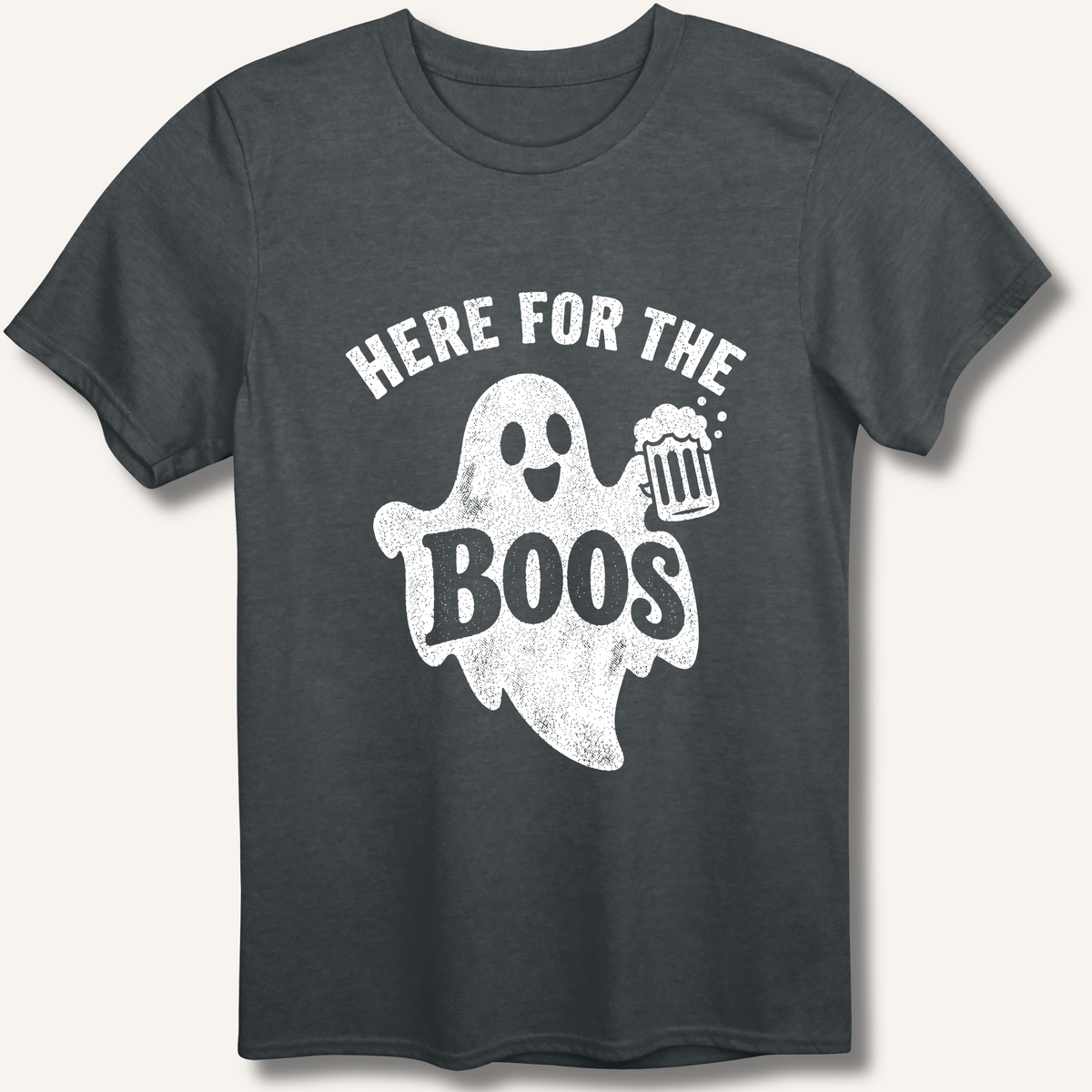 Here For The Boo's T-Shirt – Dark Heather
