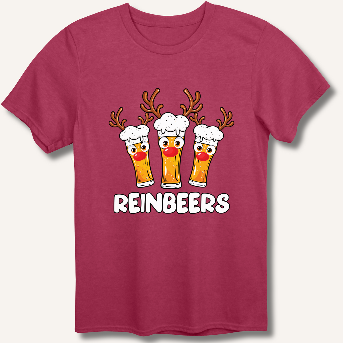 Reinbeers T-Shirt – Heather Cardinal