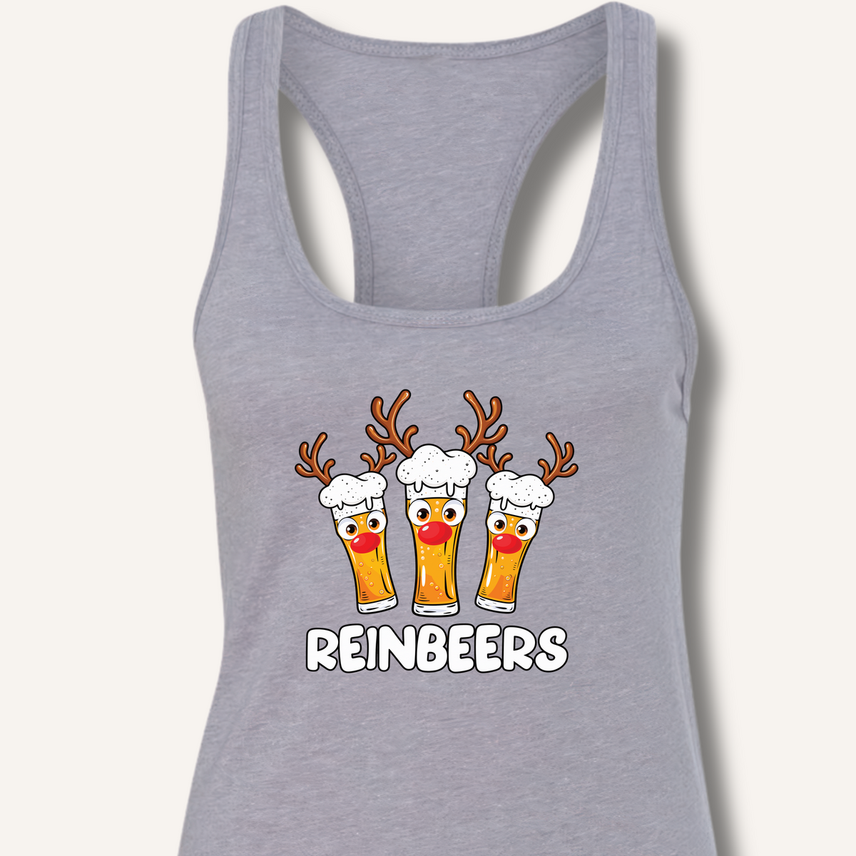 Reinbeers Racerback Tank – Heather Grey