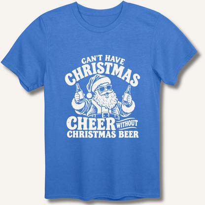 Can't Have Christmas Cheer Without Christmas Beer T-Shirt – Heather Royal