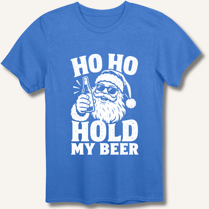 Ho Ho Hold My Beer T-Shirt – Heather Royal