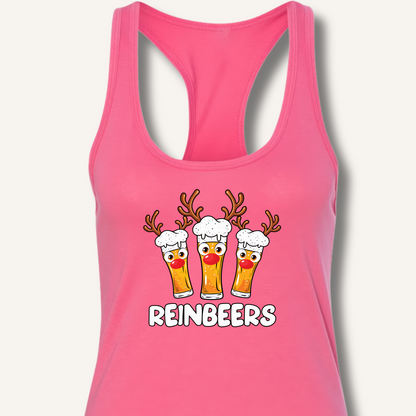 Reinbeers Racerback Tank – Solid Hot Pink
